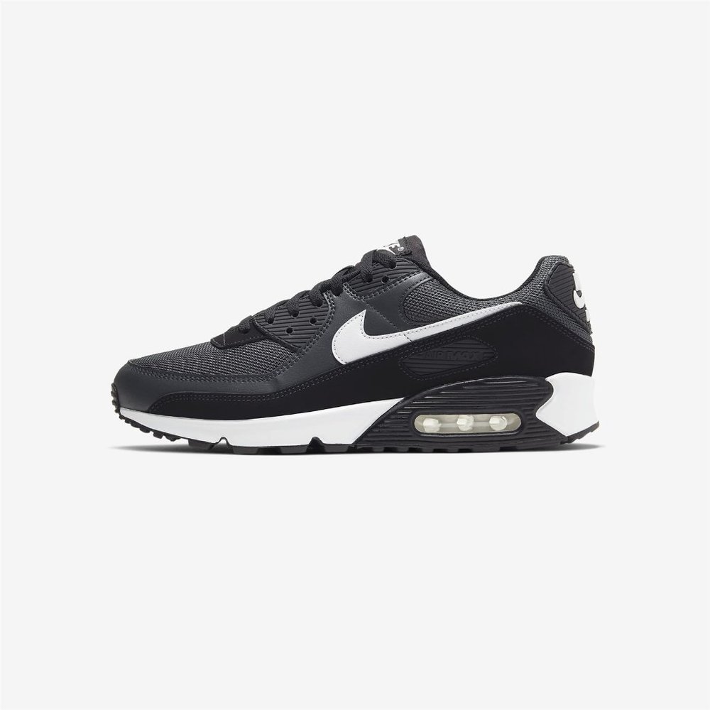 NIKE AIR MAX 90 Iron Smoke Grey White Black Men Gym Shoes DS CN8490-002 - Picture 5 of 10